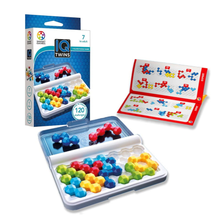 Smart Games - IQ Twins, joc de logica cu 120 de provocari, 7+ ani [1]