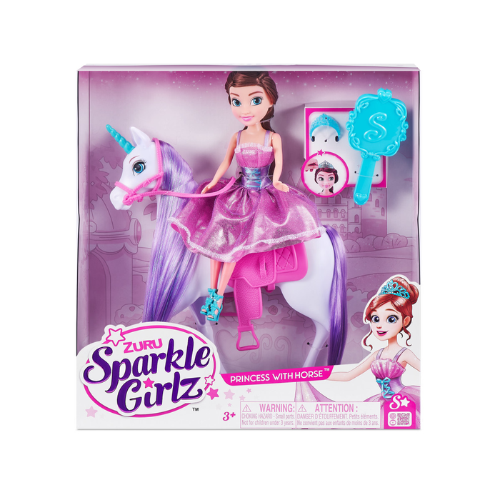 Jocuri, Jucarii si Seturi Creative - SPARKLE GIRLZ, set de joaca, Papusa Cu Unicorn
