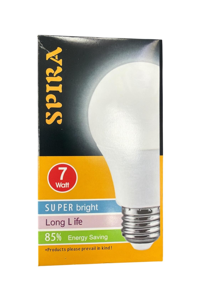 Produse de iluminat - SPIRA 7 W, bec LED, E27, 450 lm, lumina rece 6500K, 1 buc