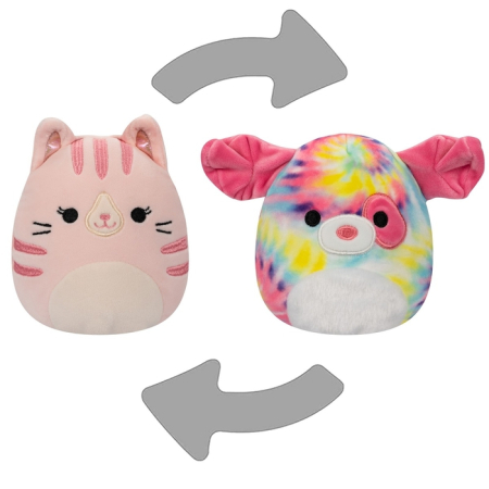 Jucarii de plus - SQUISHMALLOWS Squad 18, jucarie de plus, Reversibila 12 CM