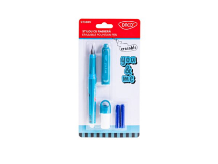 Stilouri - Stilou cu radiera YOU AND ME verde DACO