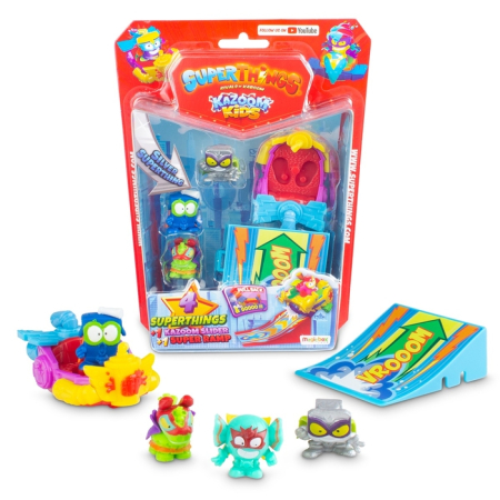 Jocuri, Jucarii si Seturi Creative - SUPERTHINGS, figurine, Kazoom Kids Set 4 Figurine Si Accesorii