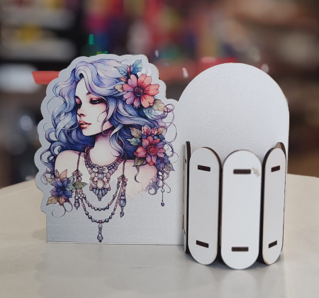 Martie - Suport MDF flori 2026 