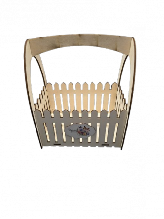 Martie - Suport rustic pentru flori, din placaj de plop natur - un accesoriu fermecător pentru evenimente speciale!