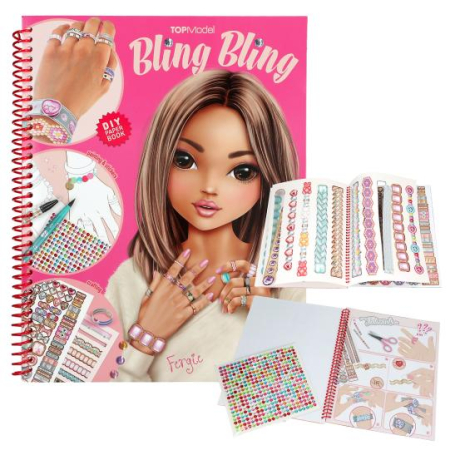 Top Model - TOPModel Creează-ți propria carte de colorat BLING BLING, Bijuterii