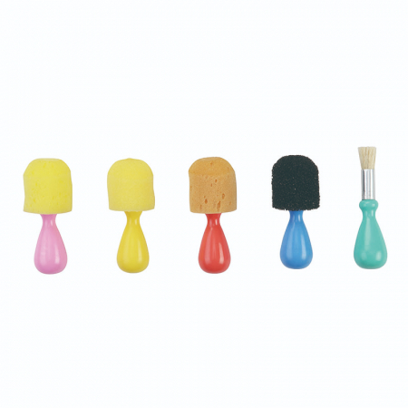 Trafalet burete Baby Line plastic, cu maner PVC, set 4 buc, Keyroad, KR972349 [1]