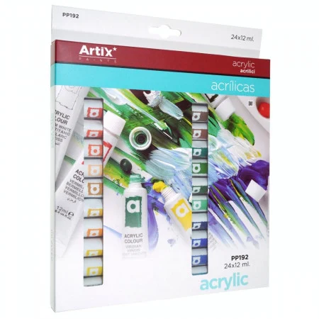 Vopsea acrilica 24 culori x 12ml/set Artix PP192 [1]