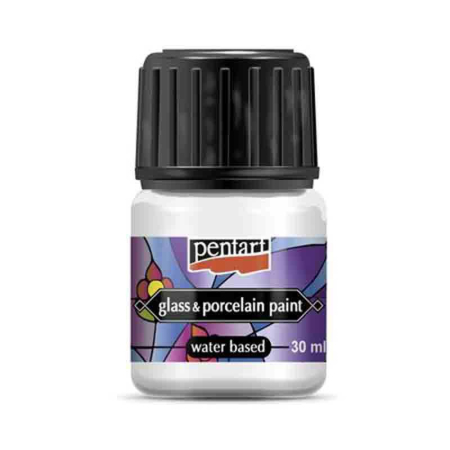 Culori ceramica, sticla, vitraliu - Vopsea pentru sticla si portelan, Pentart 30ml