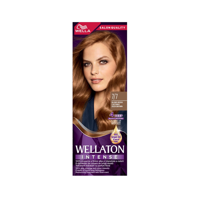 Vopsea de par - WELLATON Intense, vopsea de par, nuanta blond mediu castaniu, nr 7/7