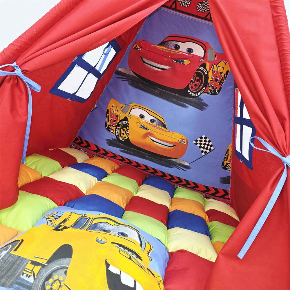Cort de joaca teepee Cars - Fulger McQueen si prietenii
