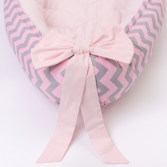 Cosulet pentru bebe Roz zigzag [3]