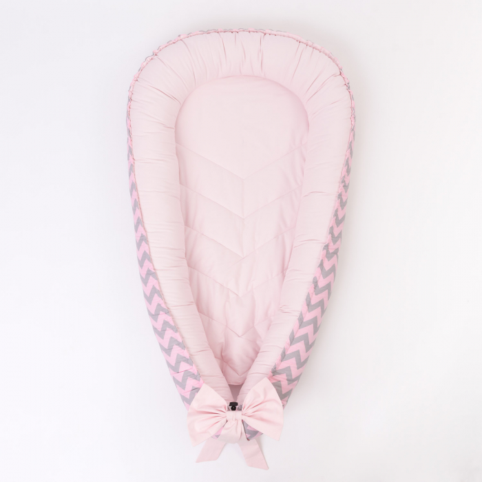 Cosulet pentru bebe Roz zigzag [2]