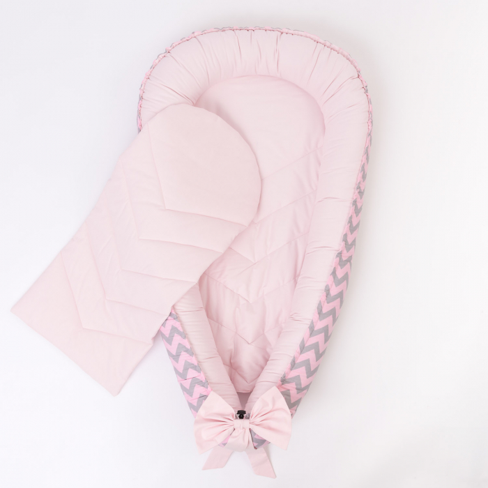 Cosulet pentru bebe Roz zigzag [1]