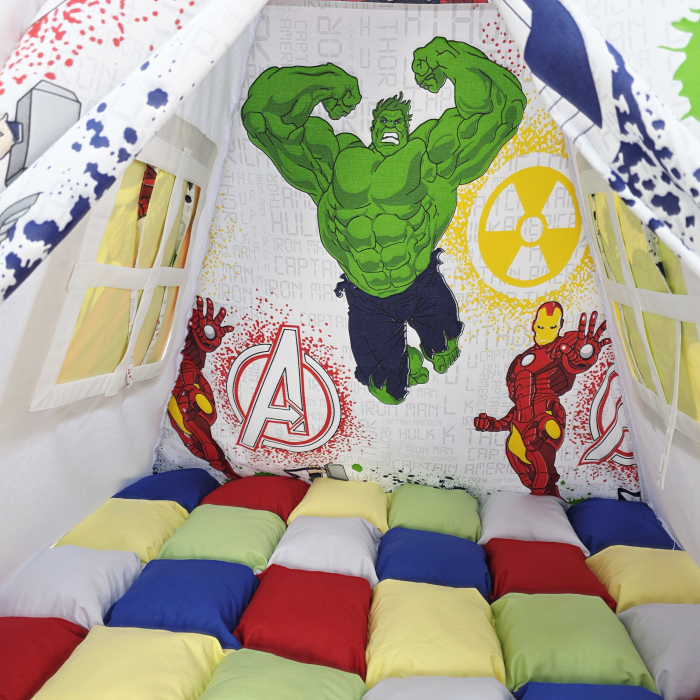 Cort de joaca teepee Avengers- Hulk, Iron Man, Thor [3]