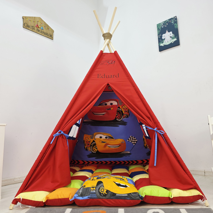 Cort de joaca teepee Cars - Fulger McQueen si prietenii [3]