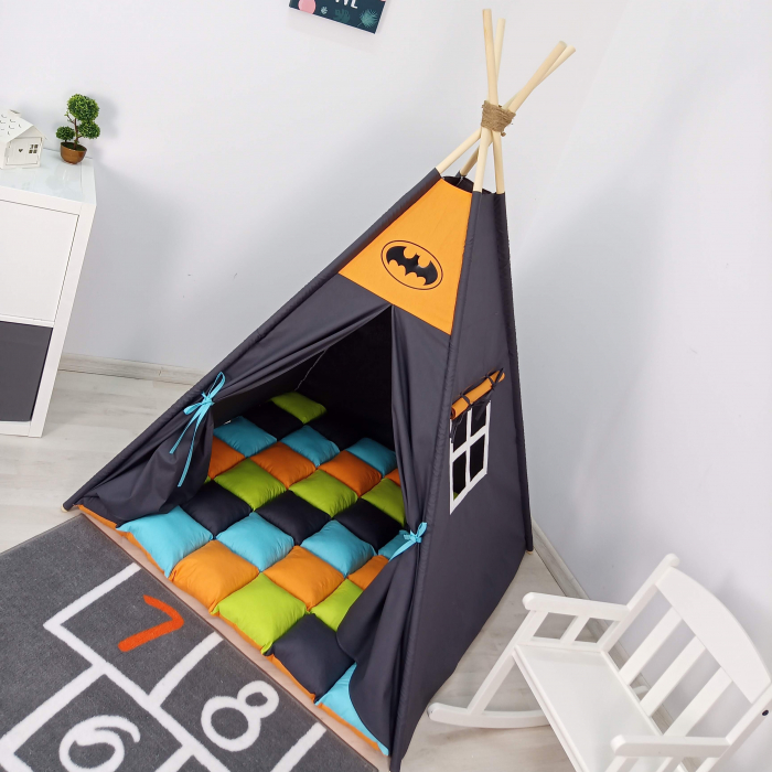 Cort teepee de joaca tematica Batman [5]