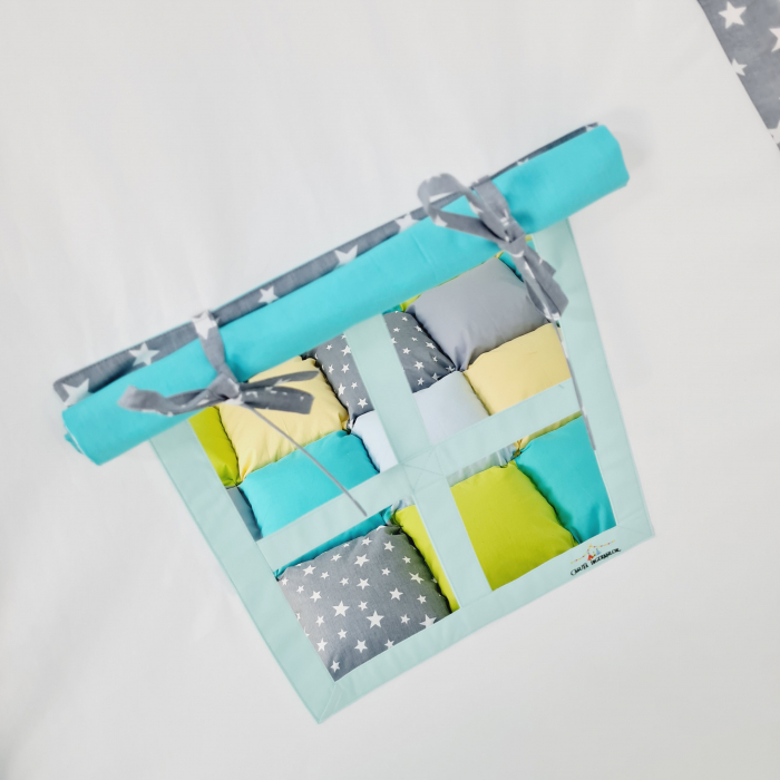 Cort teepee de joaca Milky Stars Gray&Colors [5]