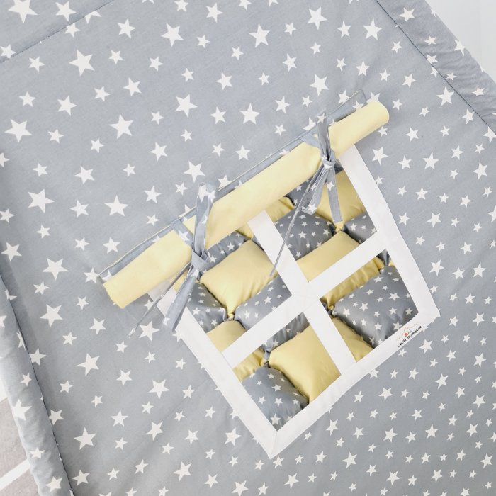 Cort de joaca teepee Milky Stars & Yellow [4]