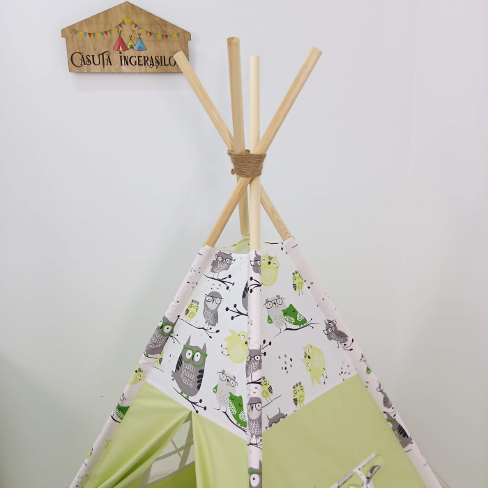 Cort teepee de joaca Bufnitele haioase [2]