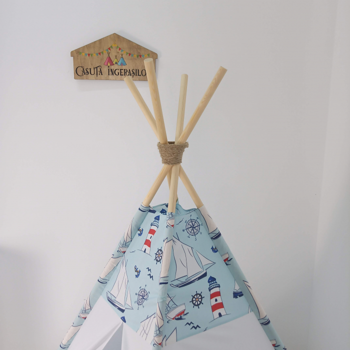 Cort teepee de joaca tematica marina [3]