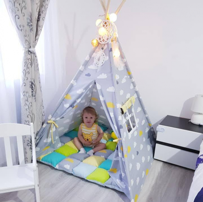 Cort teepee de joaca Cloudy 3 [4]