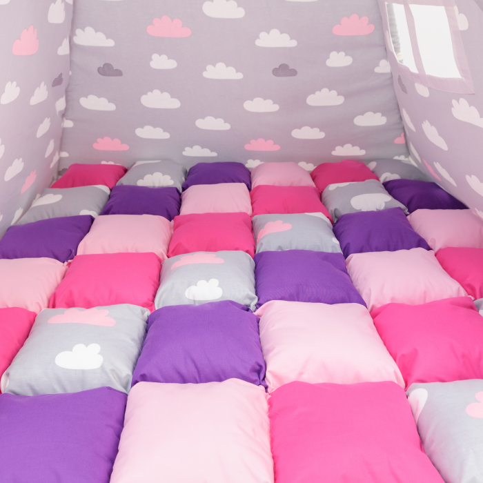 Cort teepee de joaca Cloudy Pink&Purple [5]