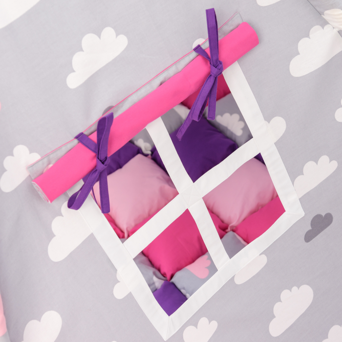 Cort teepee de joaca Cloudy Pink&Purple [3]