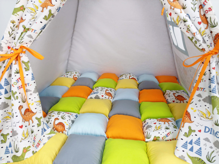 Cort teepee de joaca Dino [4]
