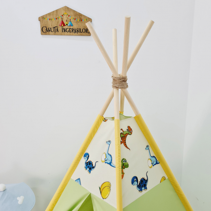 Cort teepee de joaca Dino 3 [4]
