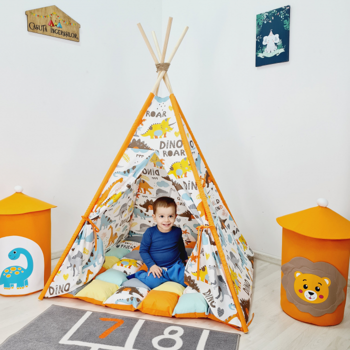 Cort teepee de joaca Dino 4 [5]