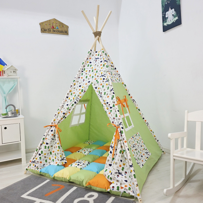 Cort teepee de joaca Minecraft [2]