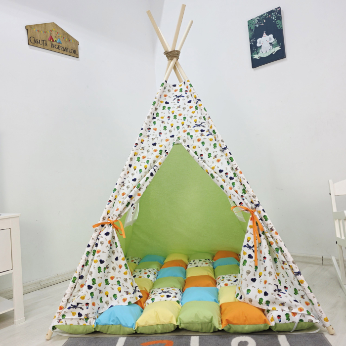 Cort teepee de joaca Minecraft [5]