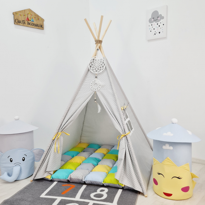 Cort teepee de joaca Dots [1]