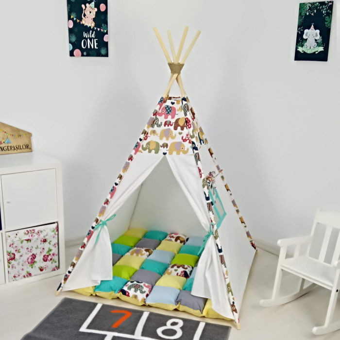 Cort teepee de joaca Elefanti 2 [1]