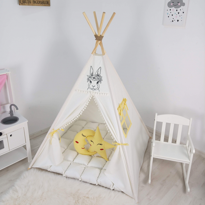 Cort teepee de joaca ivoire bunny [1]