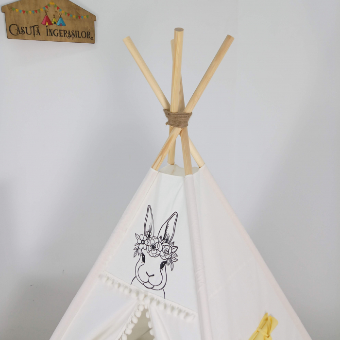 Cort teepee de joaca ivoire bunny [2]