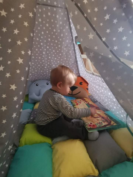Cort teepee de joaca tematica stele [3]