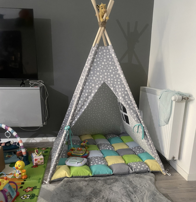 Cort teepee de joaca tematica stele [5]
