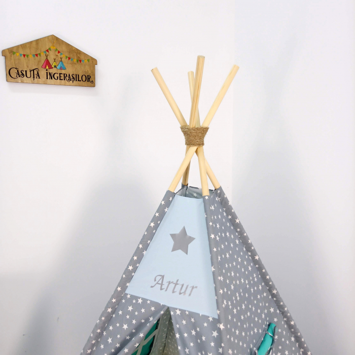 Cort teepee de joaca tematica stele [2]