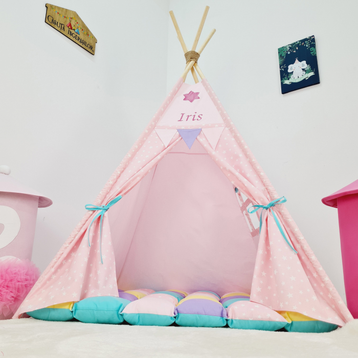 Cort teepee de joaca Milky Stars - Iris [5]