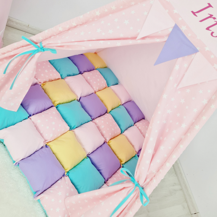 Cort teepee de joaca Milky Stars - Iris [4]