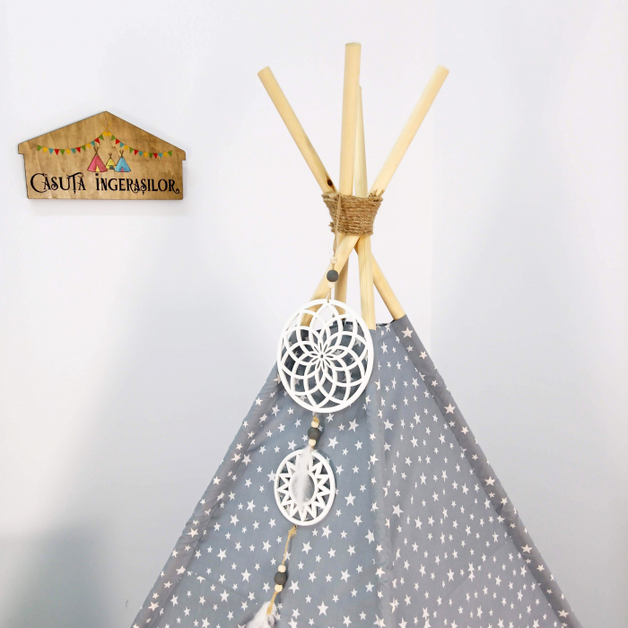 Cort teepee de joaca tematica stele [2]