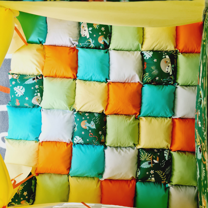 Cort teepee de joaca Jungla vesela - verde [4]