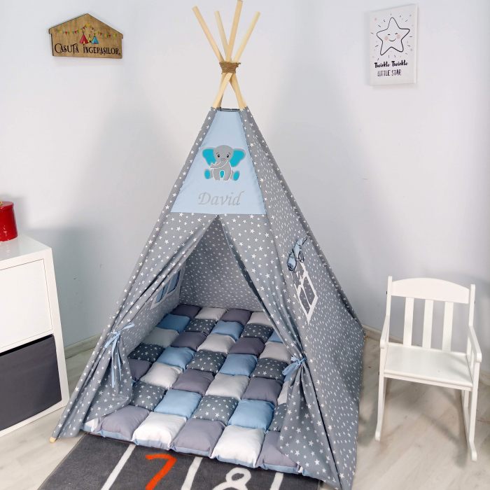 Cort teepee de joaca tematica stele [1]