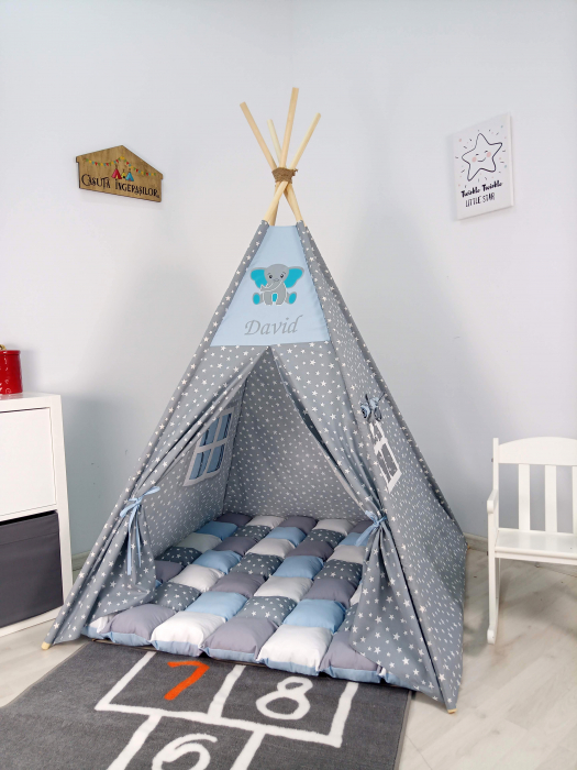 Cort teepee de joaca tematica stele [2]