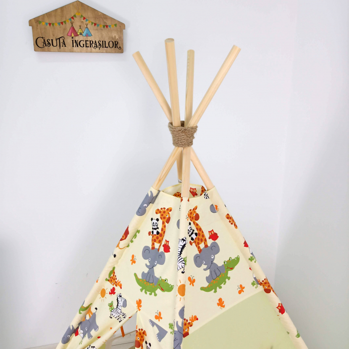 Cort teepee de joaca Party in jungla [2]
