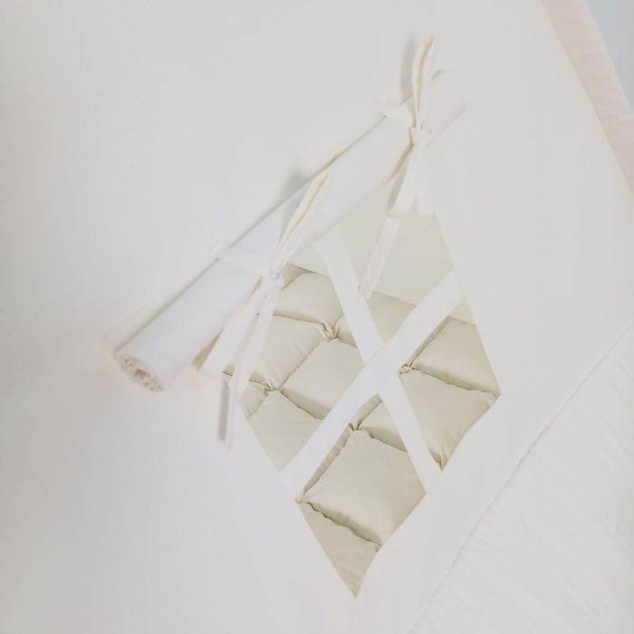 Cort teepee de joaca ruffle printesa ivoire [3]