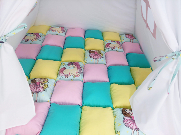 Cort teepee de joaca printesa si unicornii [3]