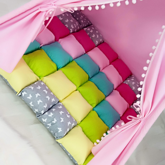 Cort teepee de joaca roz [3]