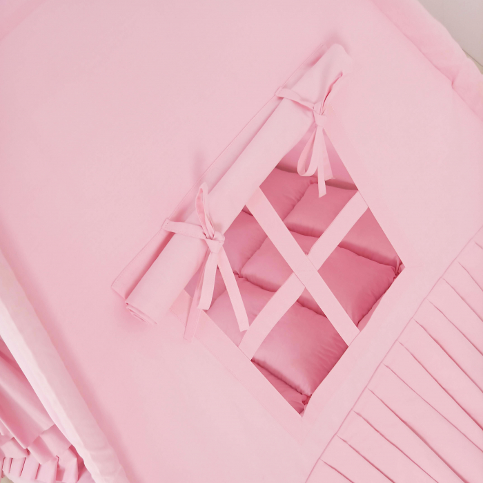 Cort teepee de joaca ruffle pink [4]